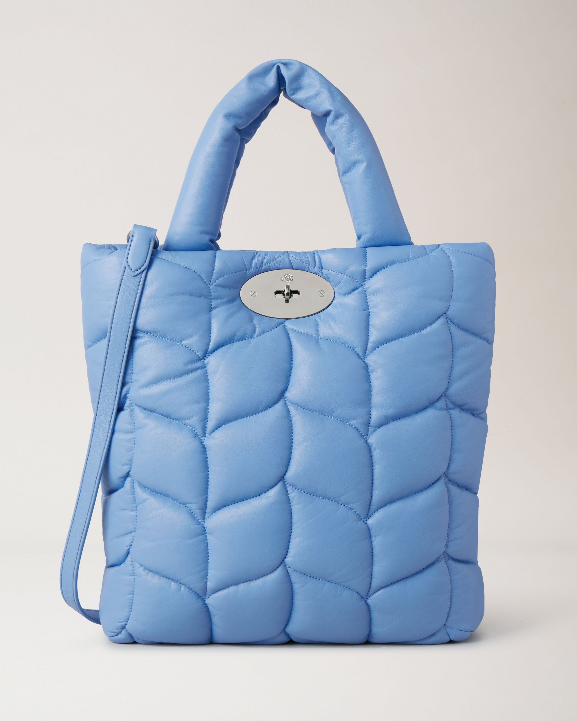 Blue luxury tote bag