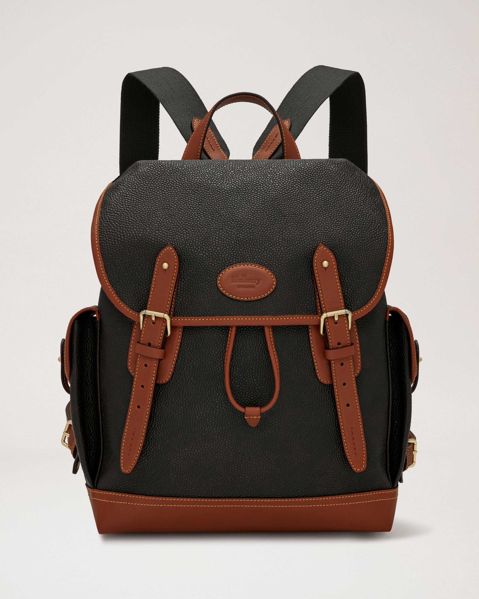 Black and brown aesthetic designer backpack