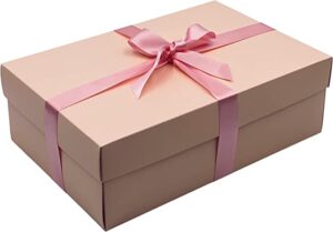 Lovely gift box with pink ribbon for gifts you get her for Valentine’s