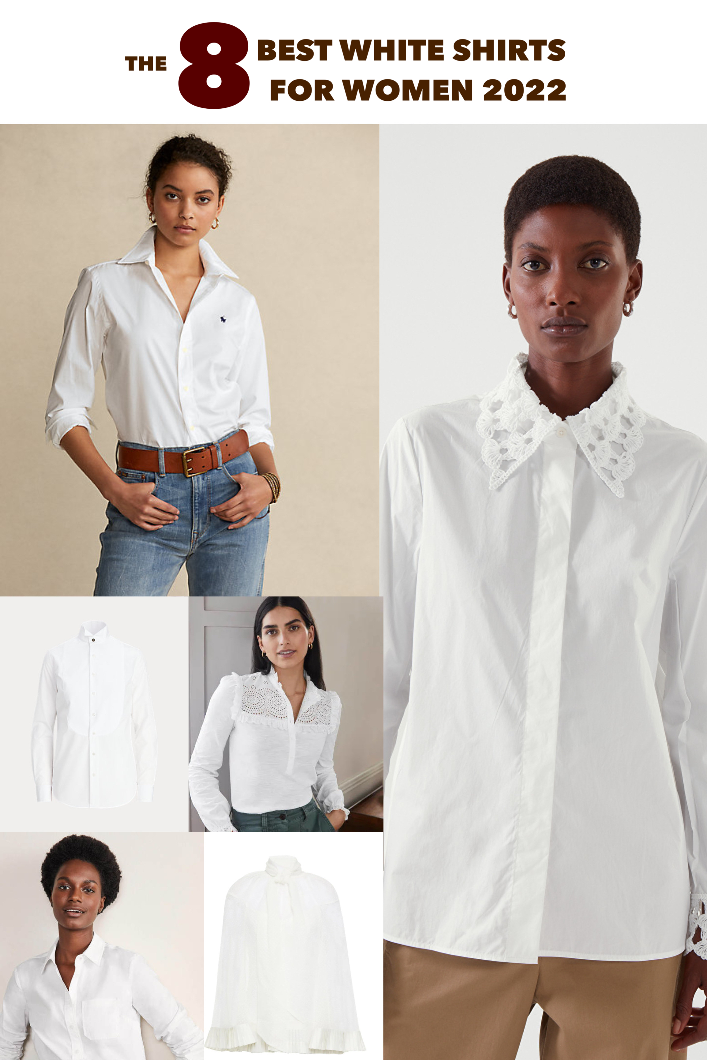 Cute and clean white shirts for women