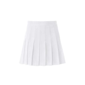 Preppy white women’s tennis skirt