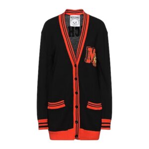 Preppy black and red cardigan