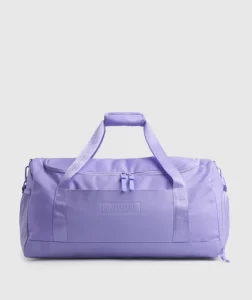 Purple gym duffle bag