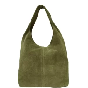 Large olive green handbag