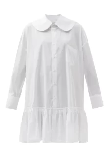 Designer white shirt summer dress