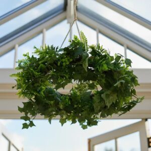 Green Hanging Wreath Pendant