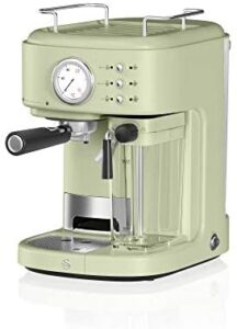 Pastel green coffee machine