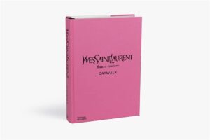Large pink designer hardcover book