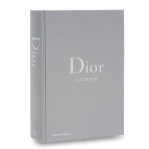 Large designer grey book with silver text on cover