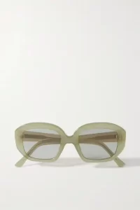 Luxury olive green sunglasses