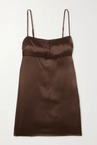 Dark brown mini dress