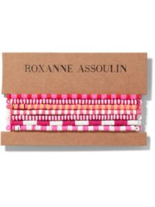 Aesthetic pink bracelet set