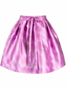 Aesthetic pink abstract print skirt