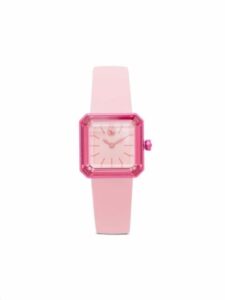 Rose pink watch with fuchsia watch face
