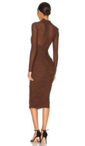 Chocolate brown luxury dress