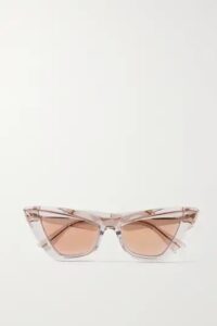 Brown and white marble framed sunglasses with brown lenses