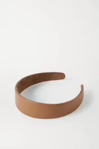 Aesthetic brown leather headband 