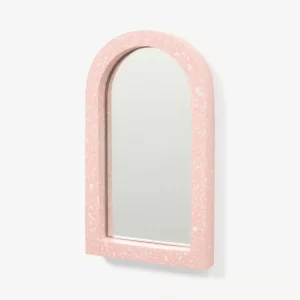 Light pink and white mirror