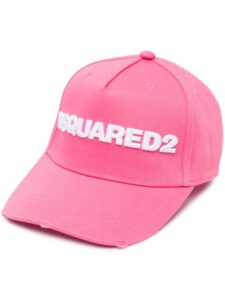 Simple pink and white cap for women