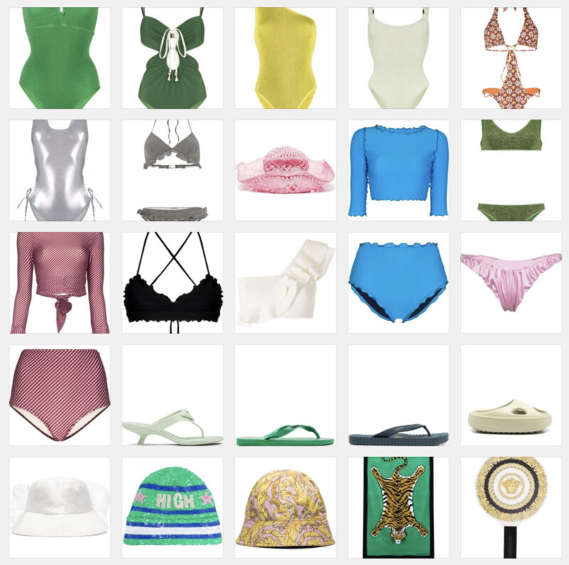 Aesthetic beachwear for women.