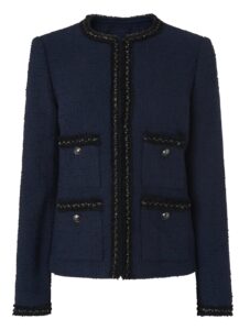 Navy tweed jacket