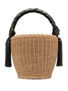 Cute designer basket tote bag