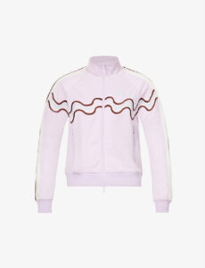 Y2K aesthetic light pink tracksuit jacket