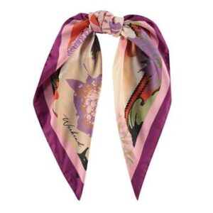 Stylish pink french style scarf