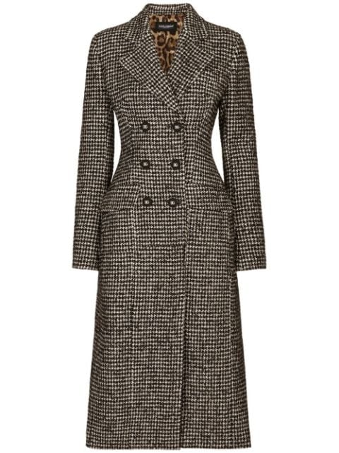 Women’s designer brown patterned trench coat