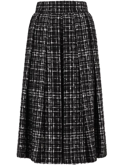 Tweed a-line skirt