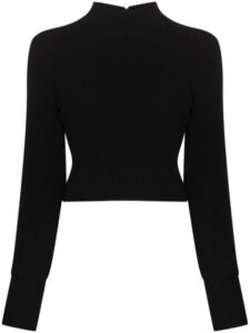 Black open-back jumper
