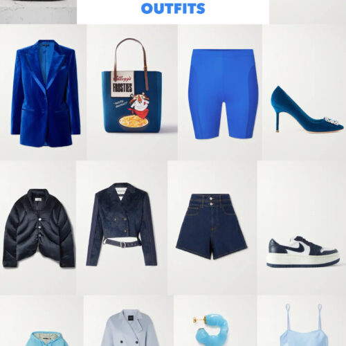Blue aesthetic fashion for women