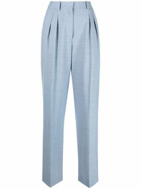 Women’s light blue high waisted trousers