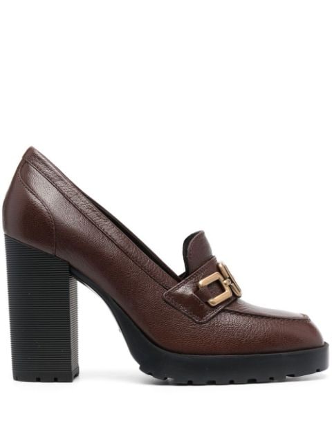 Brown loafer heels