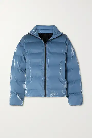 Cobalt blue padded jacket