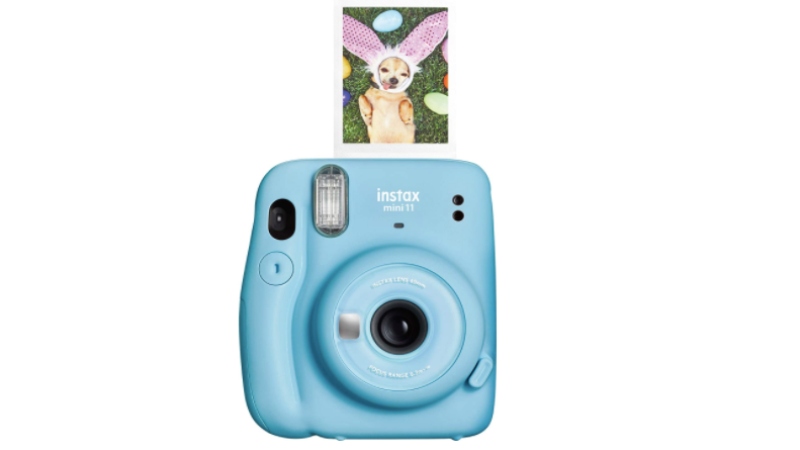 Blue INSTAX camera