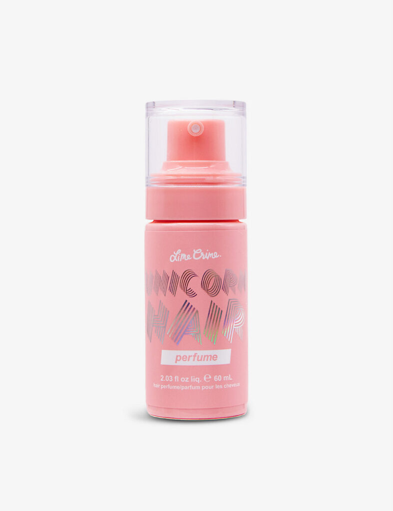 Pink bottle of hair perfume