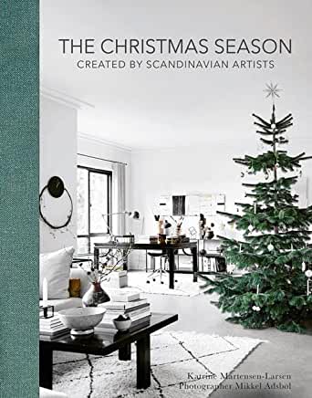 Christmas coffee table book with Scandinavian interior on cover