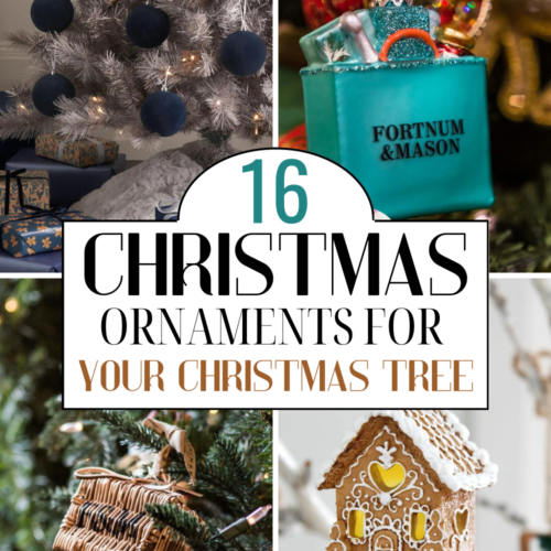 Collection of best Christmas ornaments, baubles and decorations for decorating Christmas tree