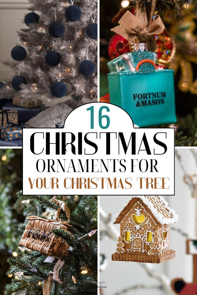 Collection of best Christmas ornaments, baubles and decorations for decorating Christmas tree