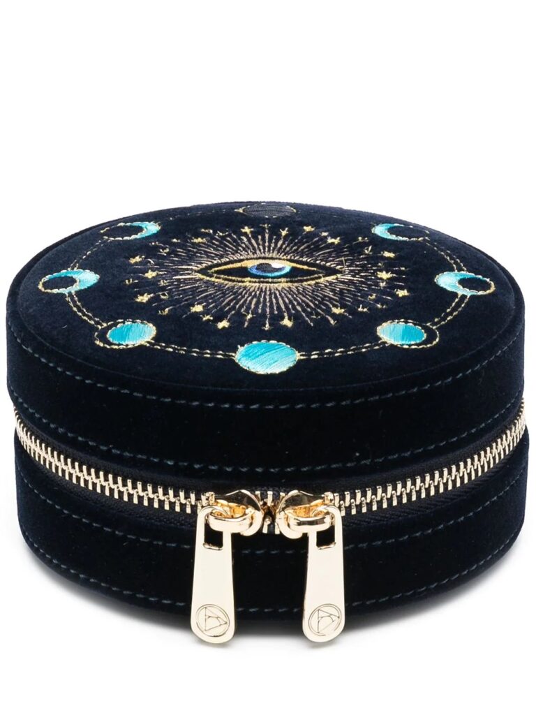 Navy jewellery box as a Christmas gift idea for women