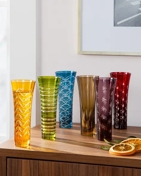 Coloured holiday glasses