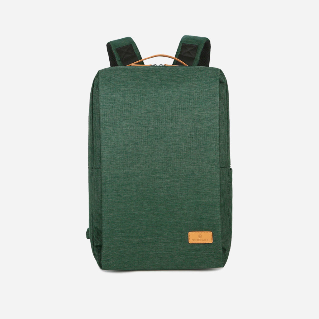 Green smart backpack for women