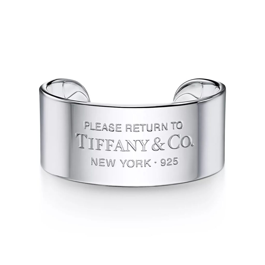 silver bracelet from Tiffany & co