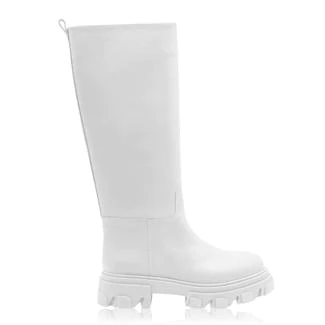 Tall all white wellies