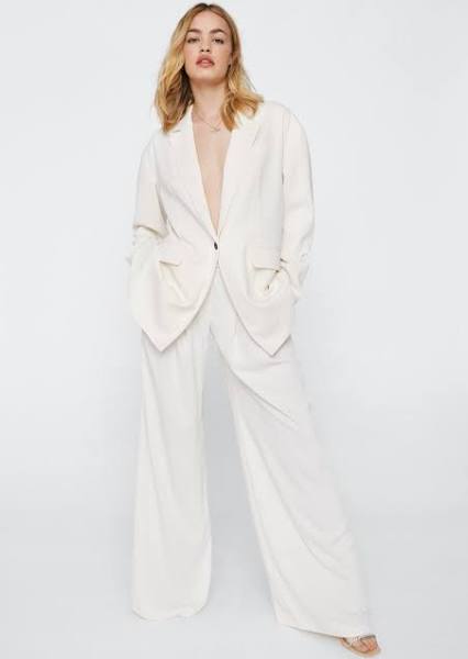 Women’s white tailored trousers