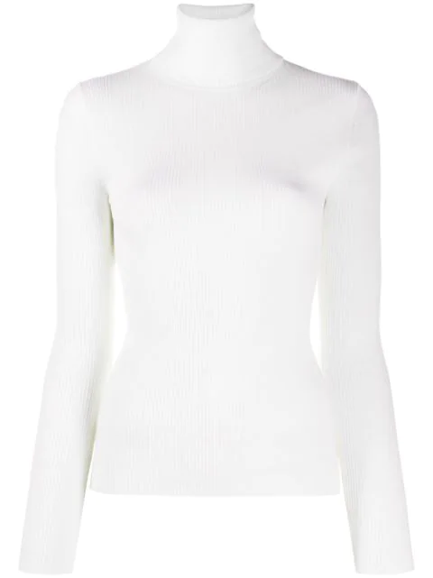 Women’s white roll neck jumper