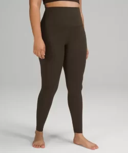 Brown tight leggings for women.