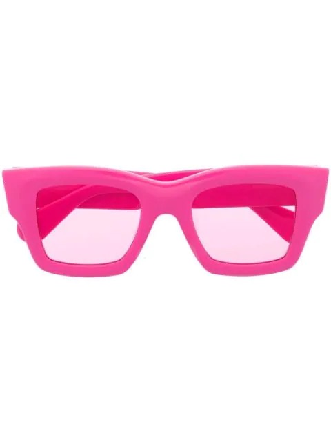 Hot pink sunglasses with pink frames