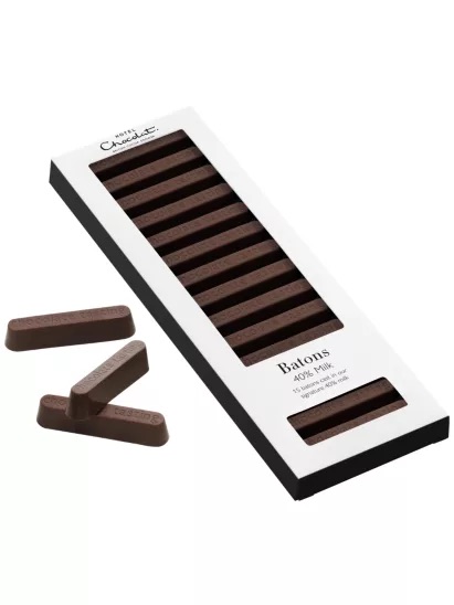 Milk chocolate batons from Hotel Chocolat